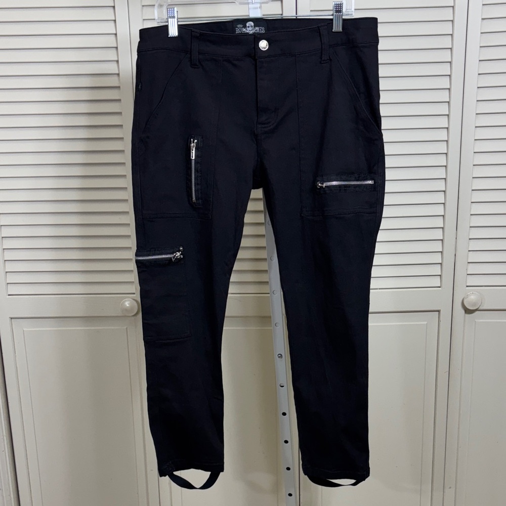 Royal Bones Men's Punk Goth Black Stirrup Pants Size 36